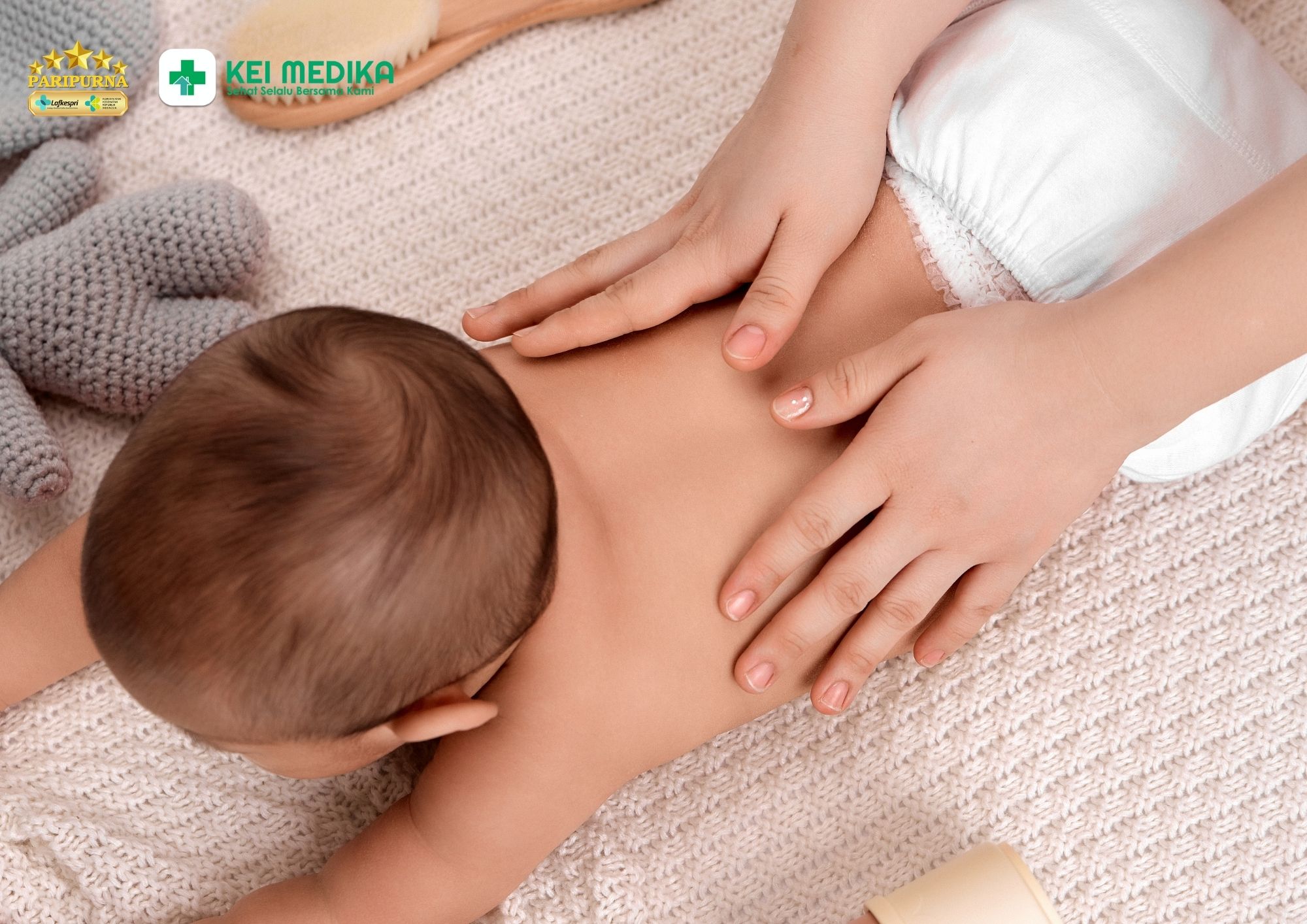 Cara pijat bayi untuk melancarkan buang air besar