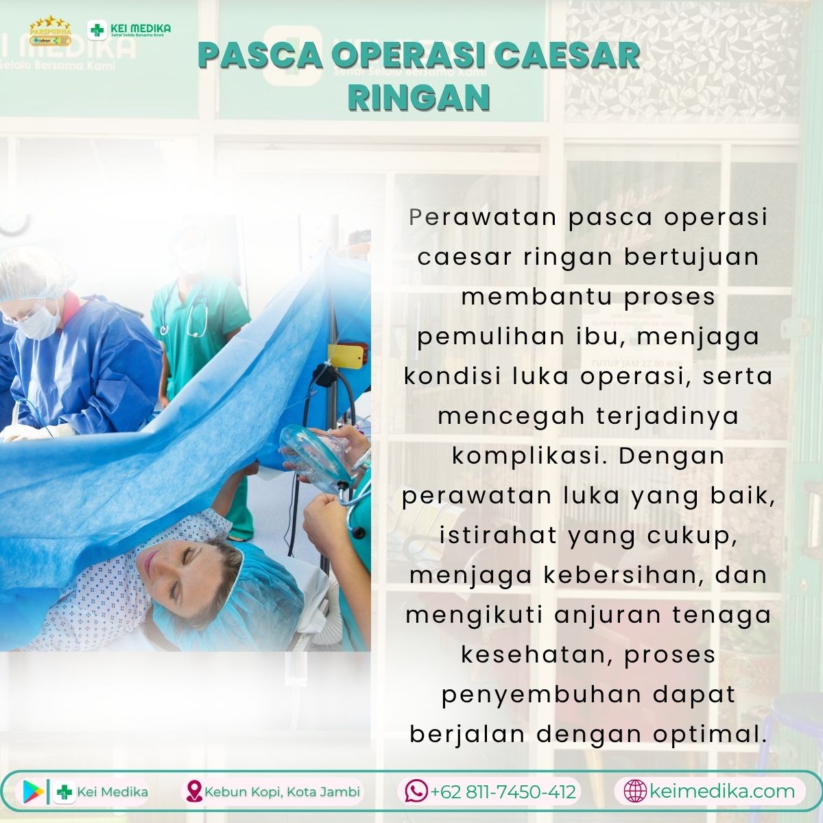 PASCA OPERASI CAESAR RINGAN 