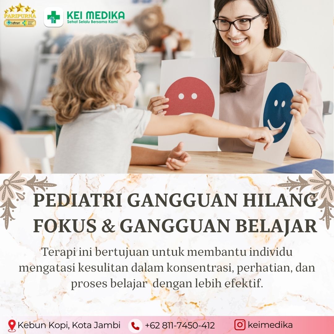 TERAPI GANGGUAN HILANG FOKUS & GANGGUAN BELAJAR 15 SESI