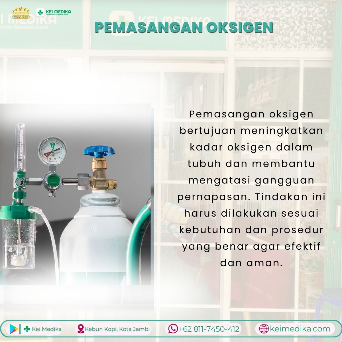 PEMASANGAN OKSIGEN