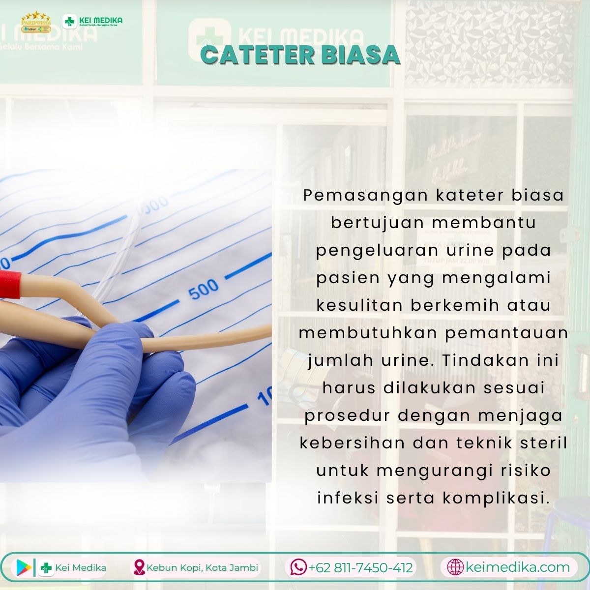CATETER BIASA 