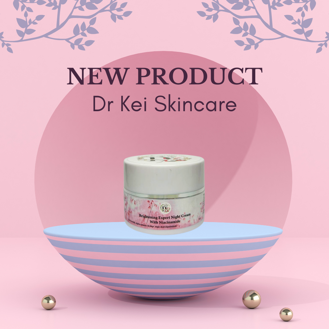 DR KEI BEAUTY CARE  BRIGHTENING EXPERT NIGHT CREAM WITH NIACINAMIDE 10GR